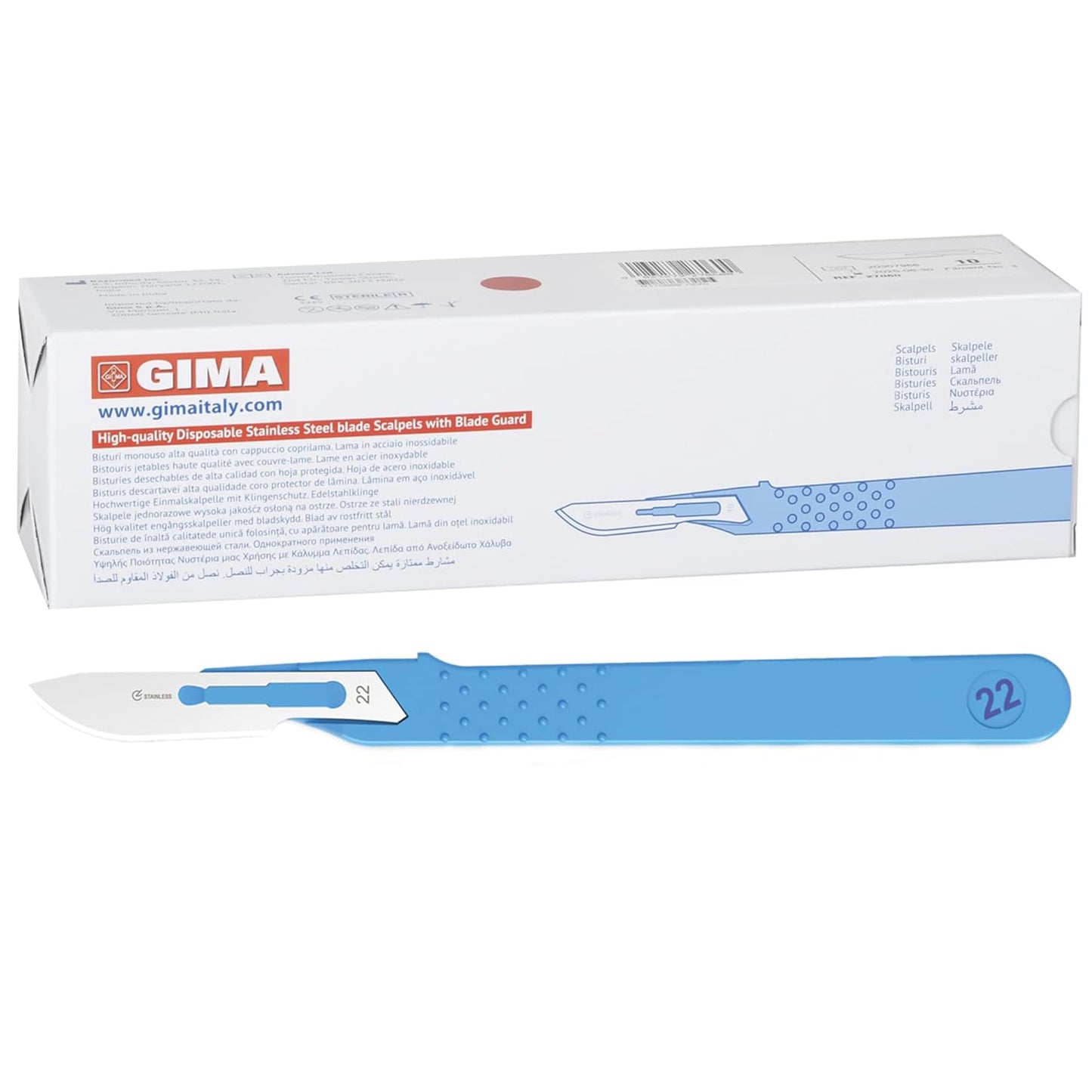 Sterile Single-Use Scalpel #22 - Pack of 10