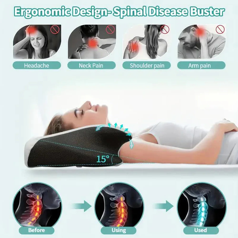 Transform Your Sleep with the Ultimate Butterfly Memory Foam Neck Pillow – Unmatched Comfort and Support for Restful Nights!