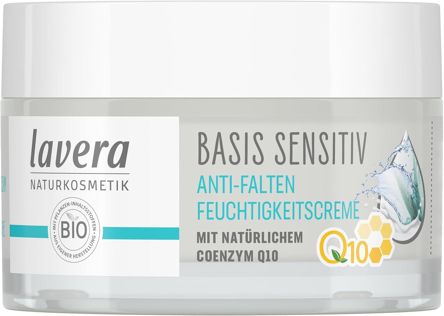 Lavera Feuchtigkeitscreme Q10 ∙ Reduziert Falten ∙ Spendet Feuchtigkeit ∙ anti Aging Tagescreme ∙ Tagespflege Vegan ✔ Bio ✔ Naturkosmetik ✔ Natural ✔ Kosmetik Gesichtscreme 1Er Pack (1X50Ml)