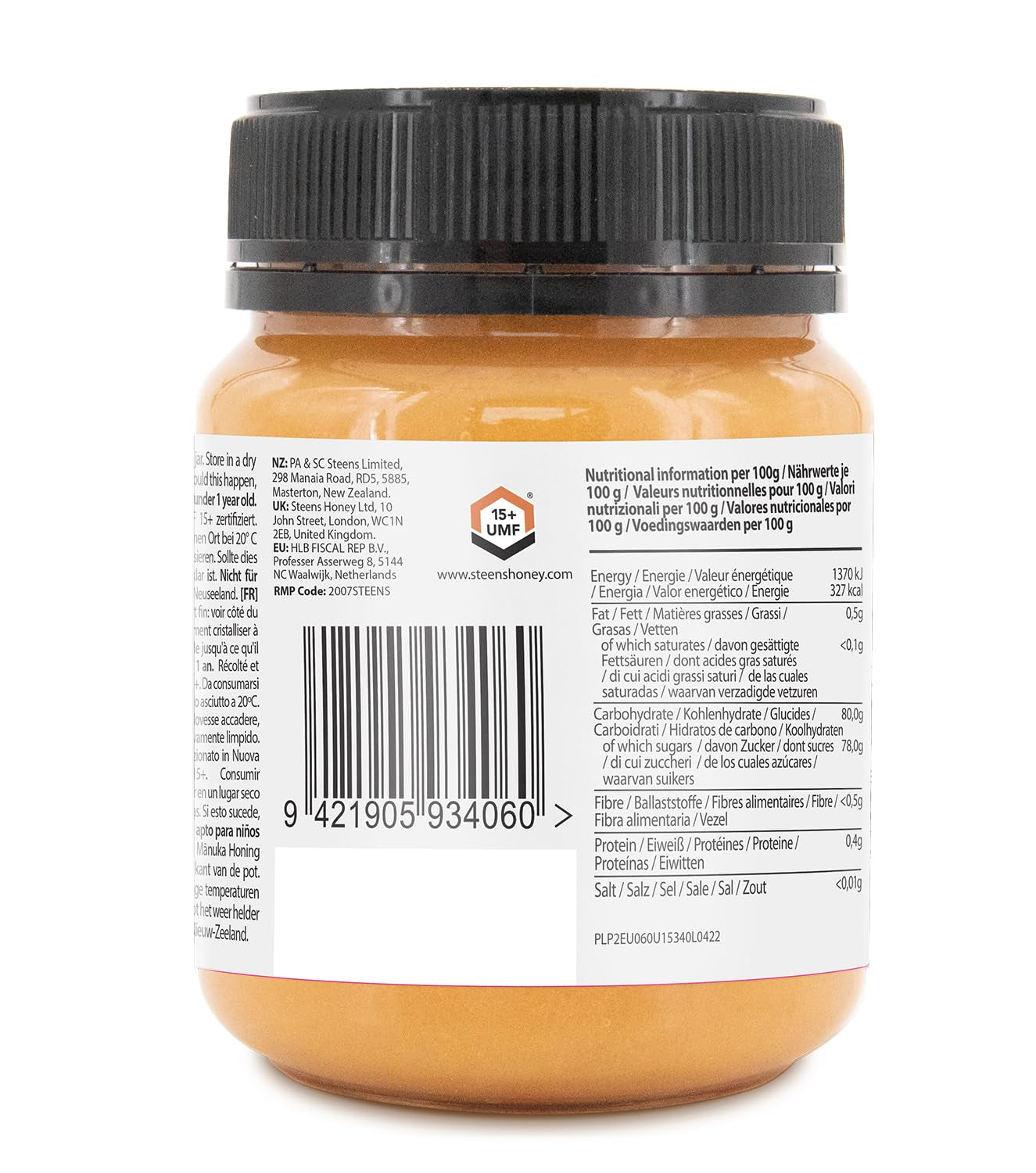 Manuka Honey MGO 515+ - 340 G Rein Roher 100% Zertifizierter UMF 15+ Manuka Honig - Abgefüllt Und Versiegelt in Neuseeland