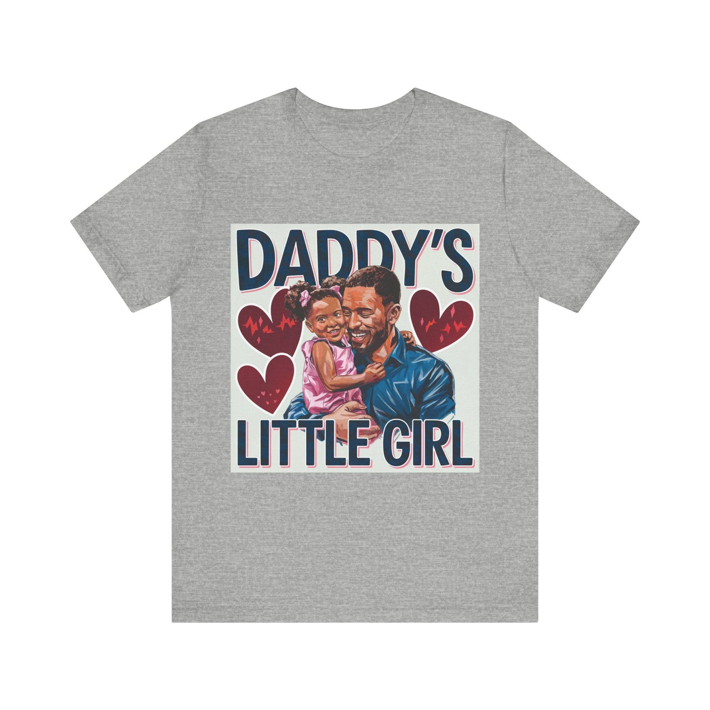 Daddy's Little Girl T-shirt | Father Daughter Love | Dad Gift | Family Matching Tee | Parent Child Portrait | Unisex