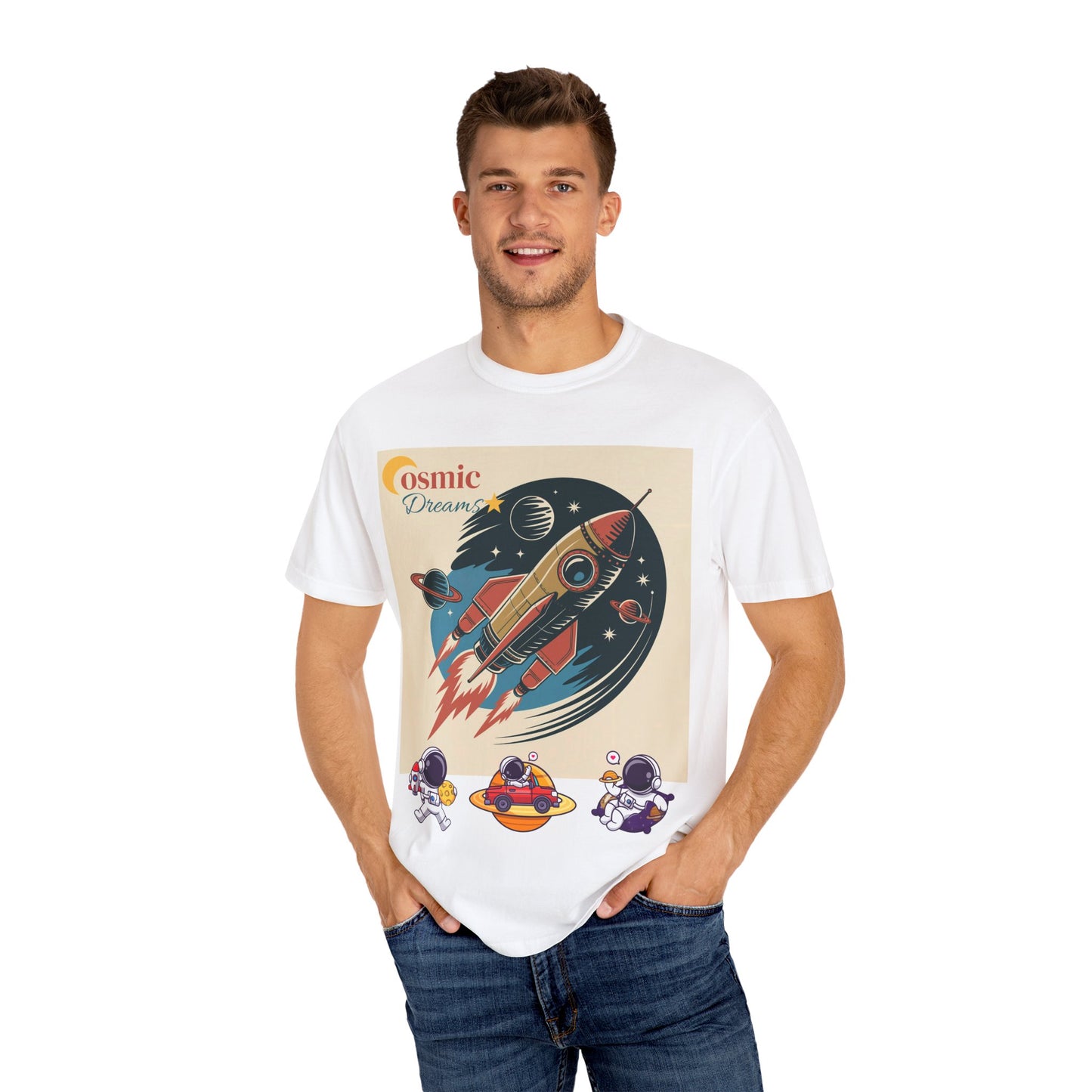 Vintage Space Art | Sci-fi Spacecraft Design | Retro Space Digital Download | Mid Century Modern Rocket | Planet Space Ship Art