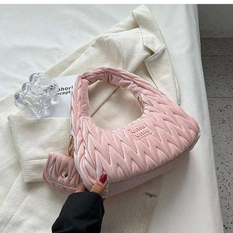 Luxury Brand Nylon Hobos Shoulder Bag for Women Handbag Clutch Purses 2023 New Brand Designer Evening Tote with Coin Purse