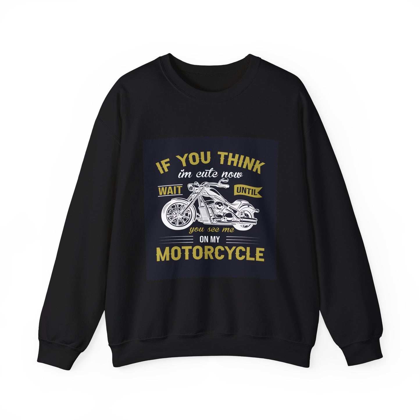 Motorcycle Biker T-Shirt | Funny Rider Quote | Chopper Enthusiast Gift | Biker Humor Tee | Unisex Heavy Blend™ Crewneck Sweatshirt