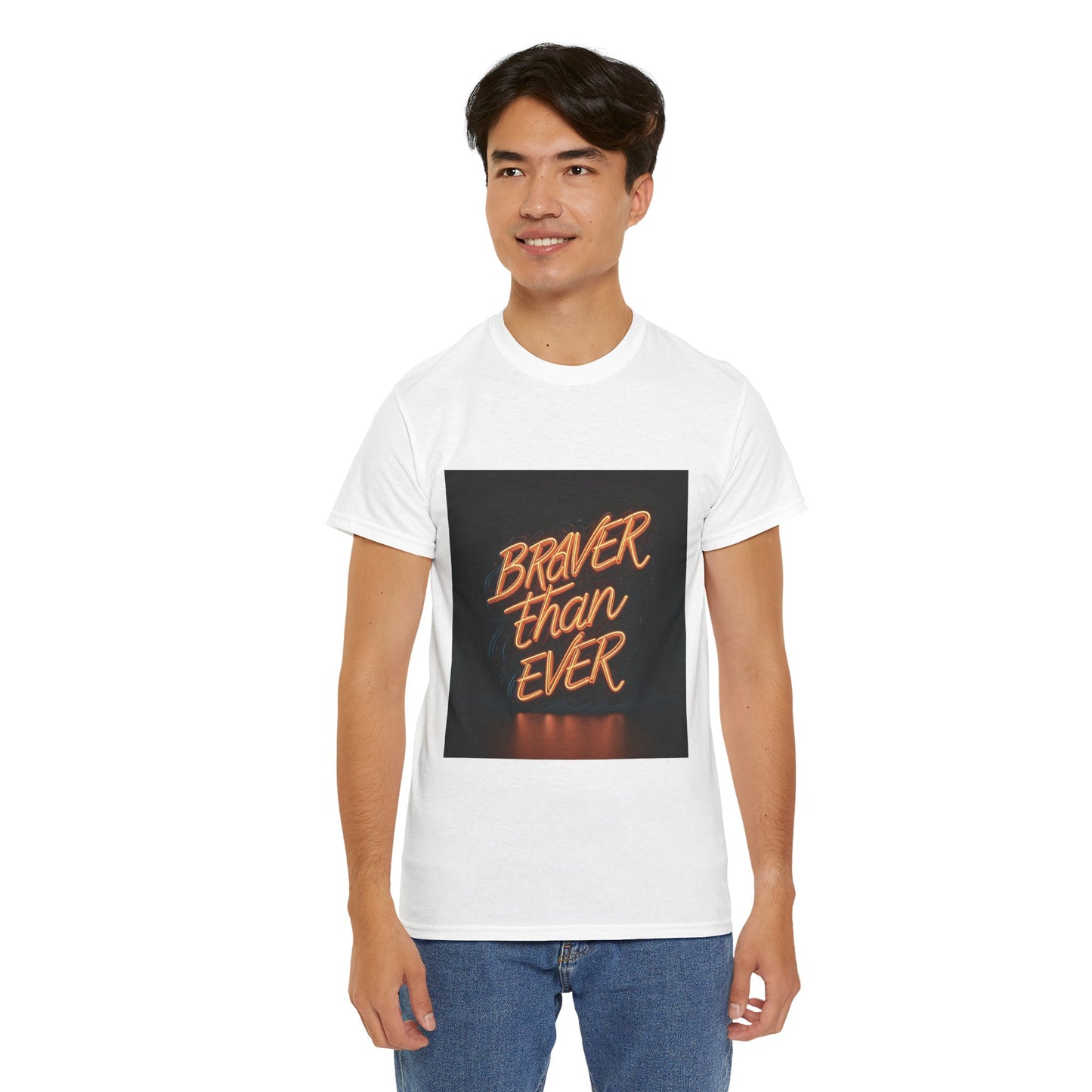 Braver Than Ever T-shirt | Motivational Mens Fitness Tee | Inspirational Workout Quote | Gym Motivation | Urban Style