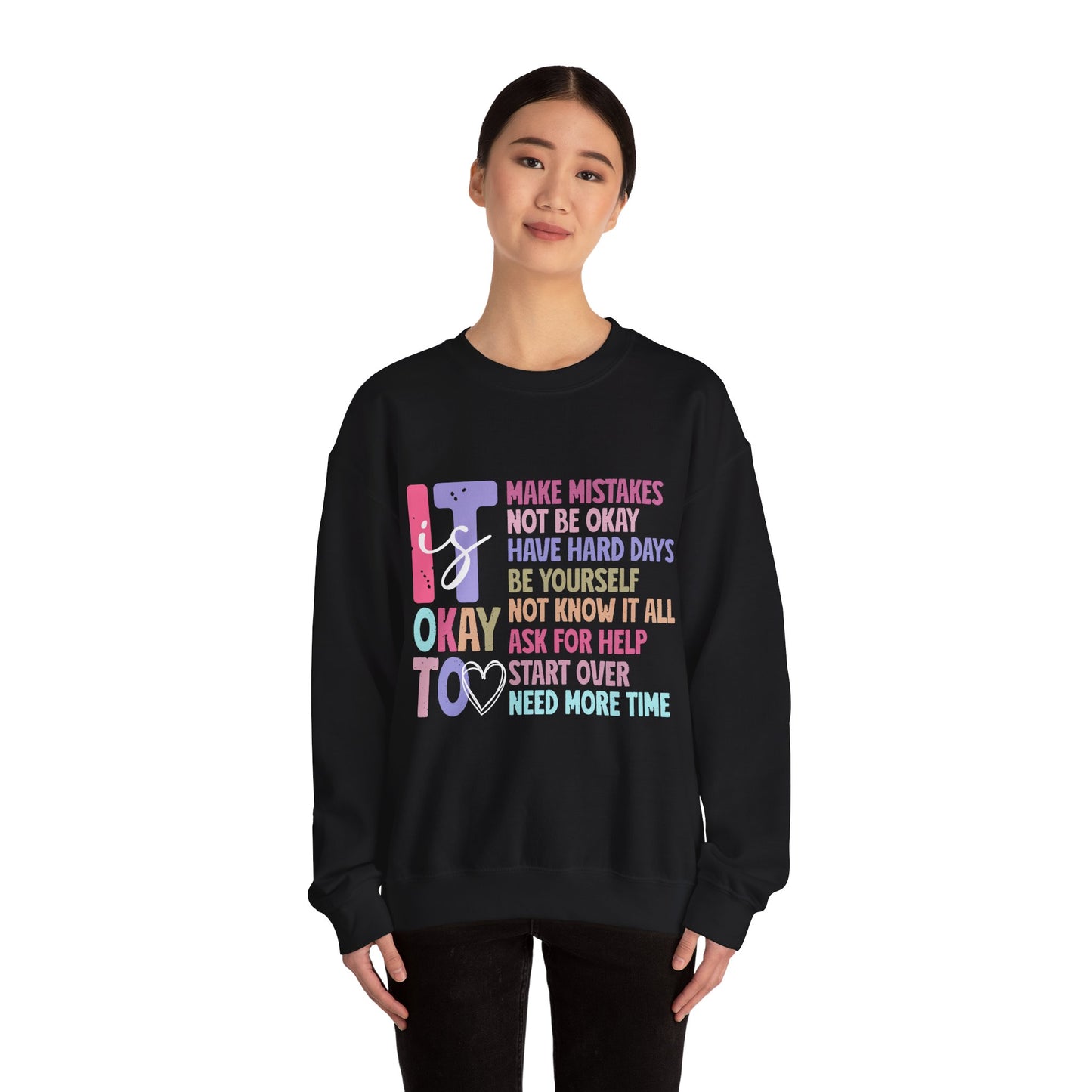 Cozy Heavy Blend™ Crewneck Sweatshirt | No-Itch Seamless Comfort Sweatshirt | Ribbed Knit Collar | Style That Lasts | Motivation Sweatshirt