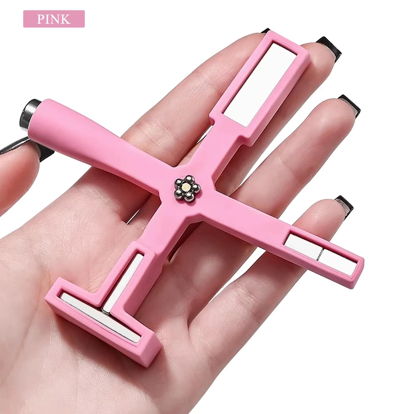 Upgrade Multifunctional Cat Eye Magnet 5IN1 Nail Art Magnet Stick with Sleeve DIY Cross Line Strip Effect Manicure Tools