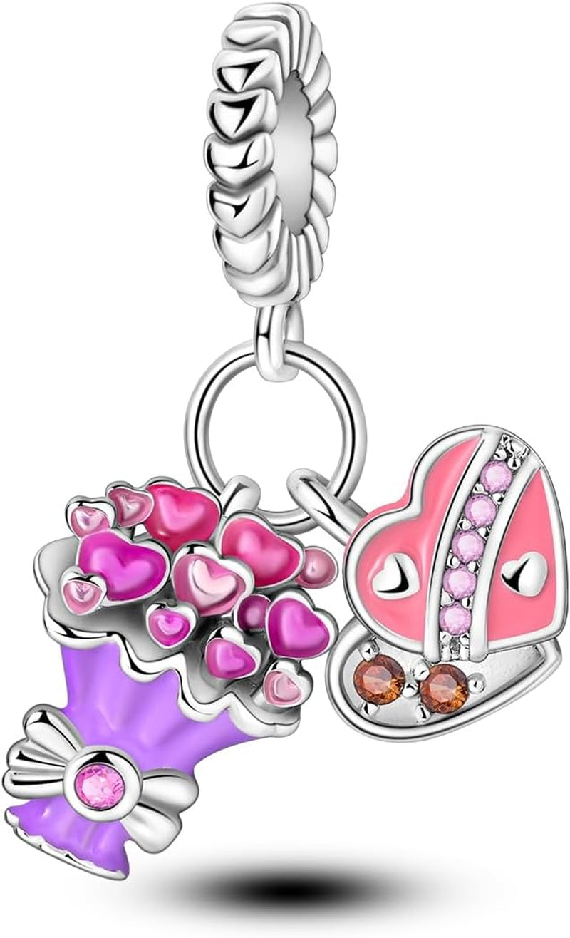 Elegante MULA 925 Silber Charms Anhänger für Armbänder und Halsketten - Perfekt für Damen und kompatibel mit europäischen Designs