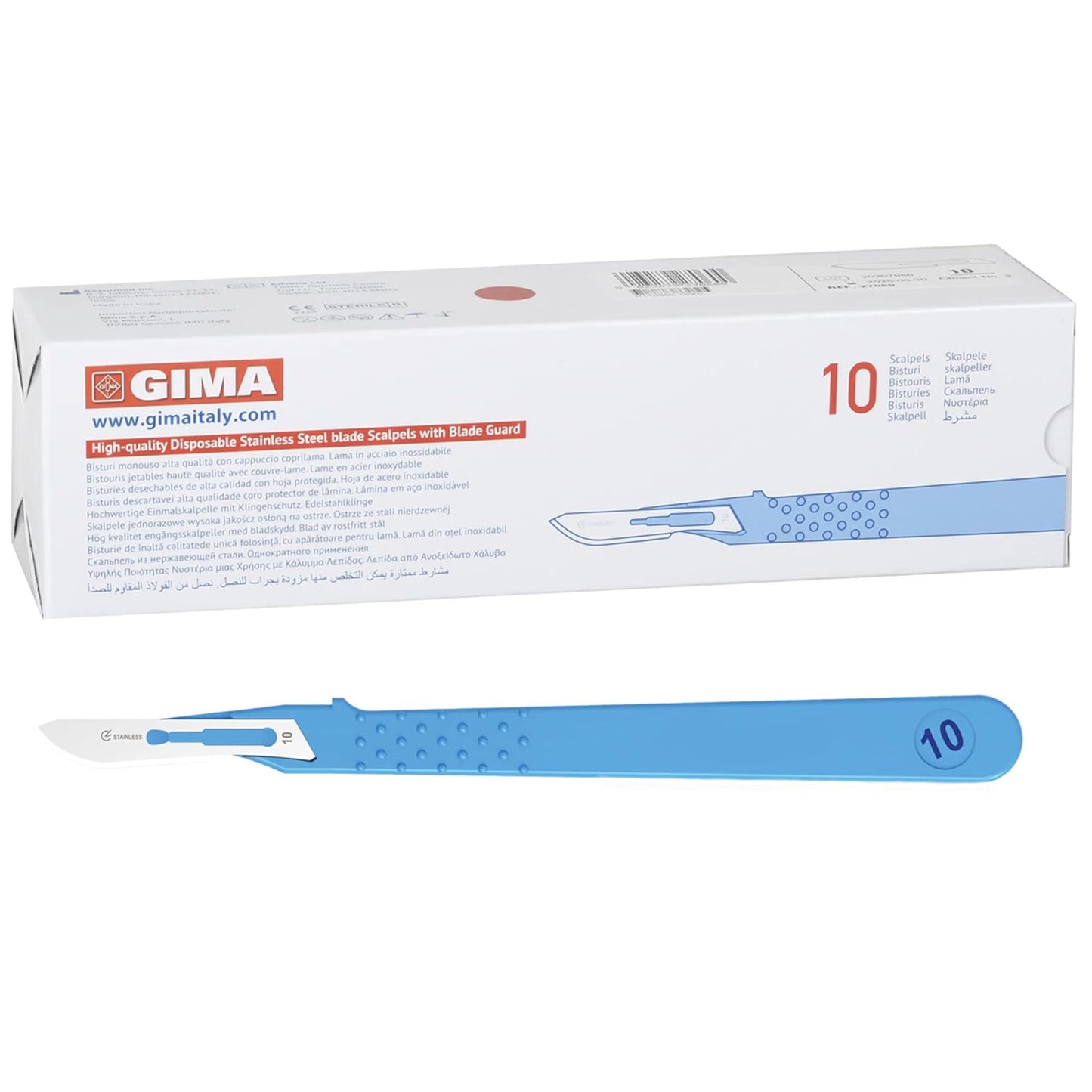 Sterile Disposable Scalpel No. 10 - Pack of 10 - Precision Surgical Tools