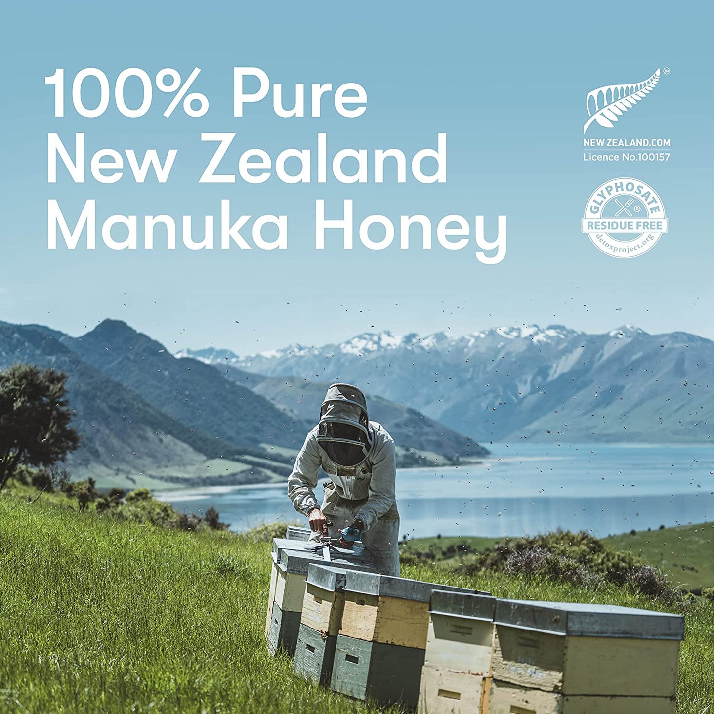 . Manuka Honig MGO 514+ / UMF 15+ | Aktiv Und Roh | Hergestellt in Neuseeland | Zertifiziertem Methylglyoxal Gehalt | 250G