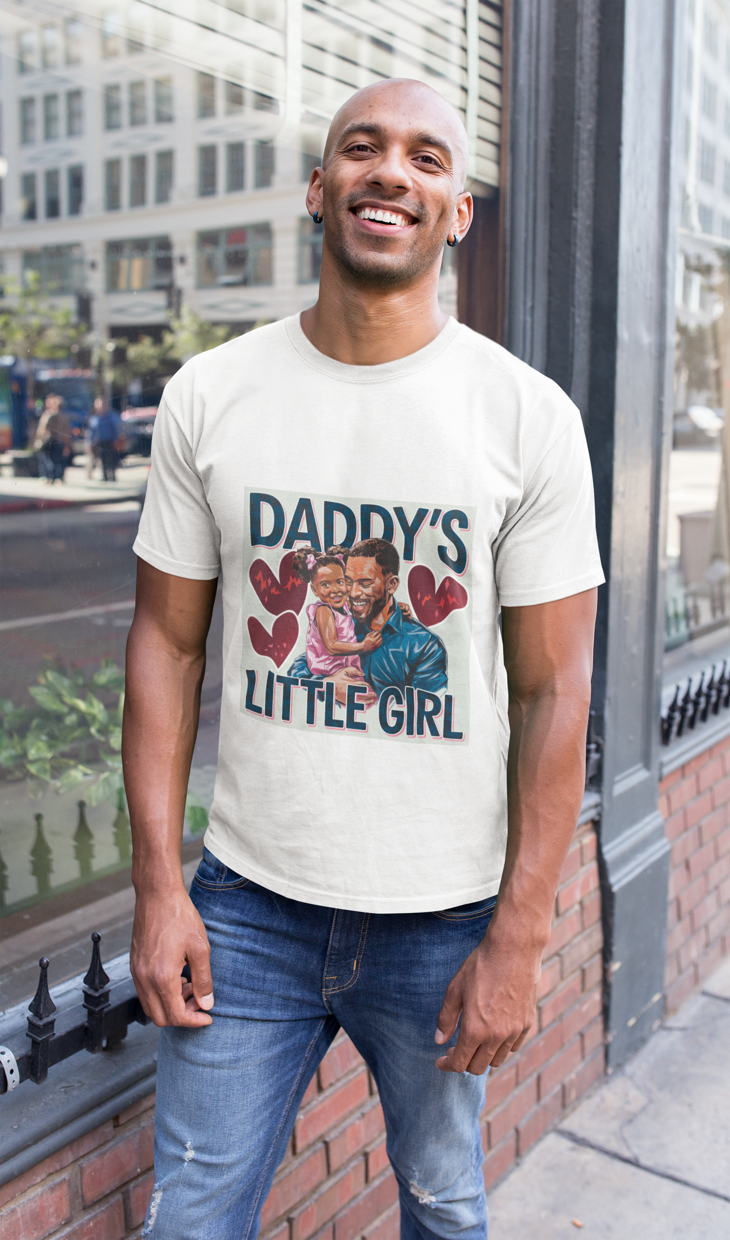 Daddy's Little Girl T-shirt | Father Daughter Love | Dad Gift | Family Matching Tee | Parent Child Portrait | Unisex