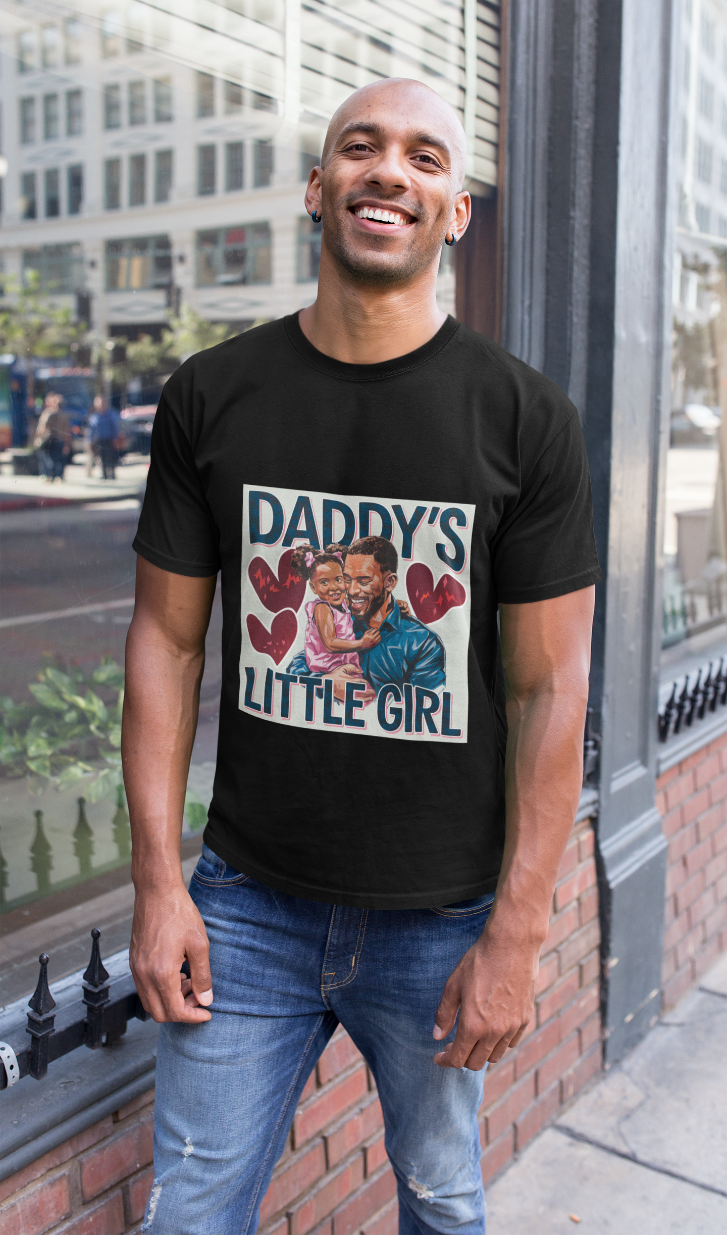 Daddy's Little Girl T-shirt | Father Daughter Love | Dad Gift | Family Matching Tee | Parent Child Portrait | Unisex