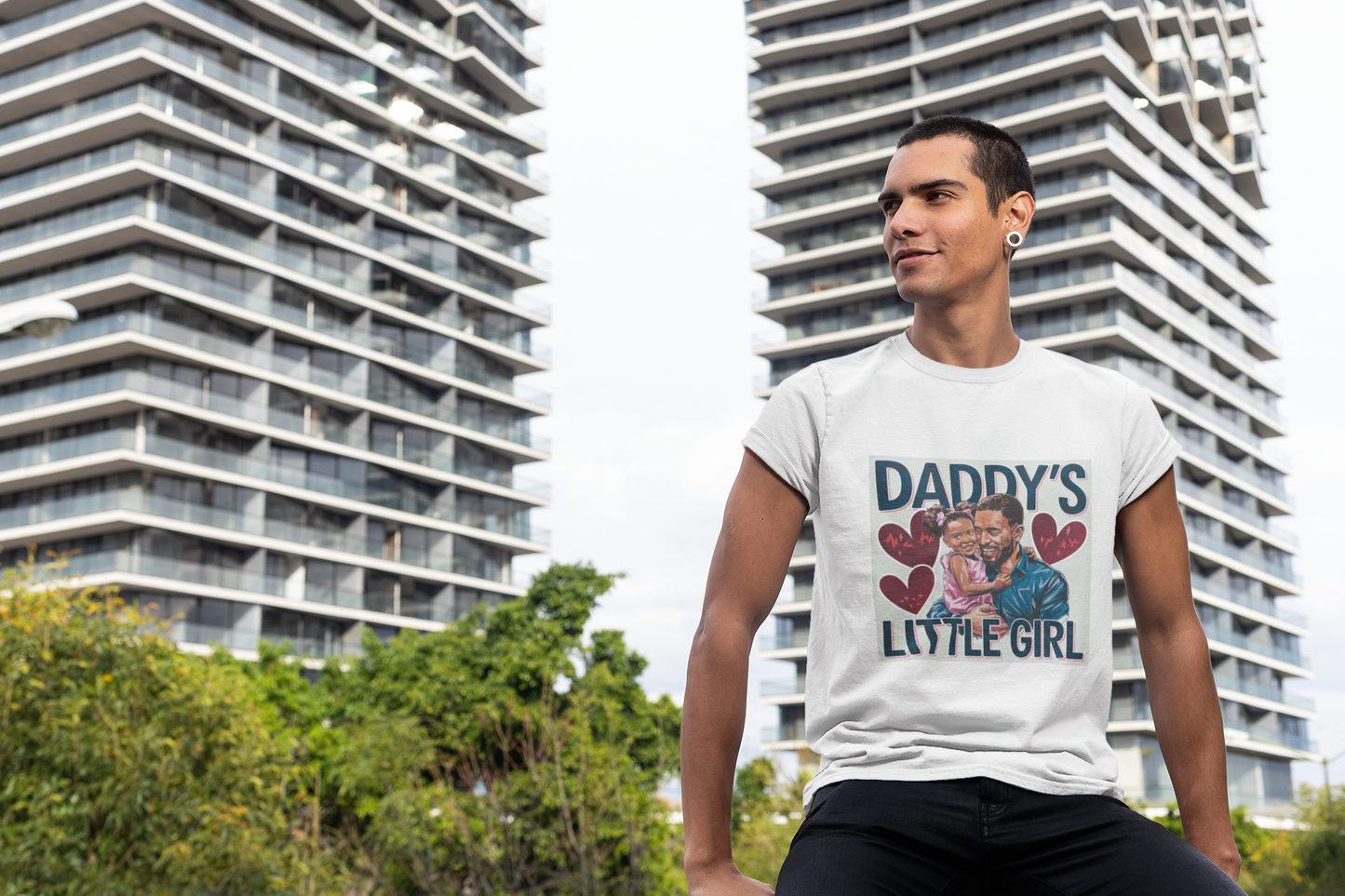 Daddy's Little Girl T-shirt | Father Daughter Love | Dad Gift | Family Matching Tee | Parent Child Portrait | Unisex