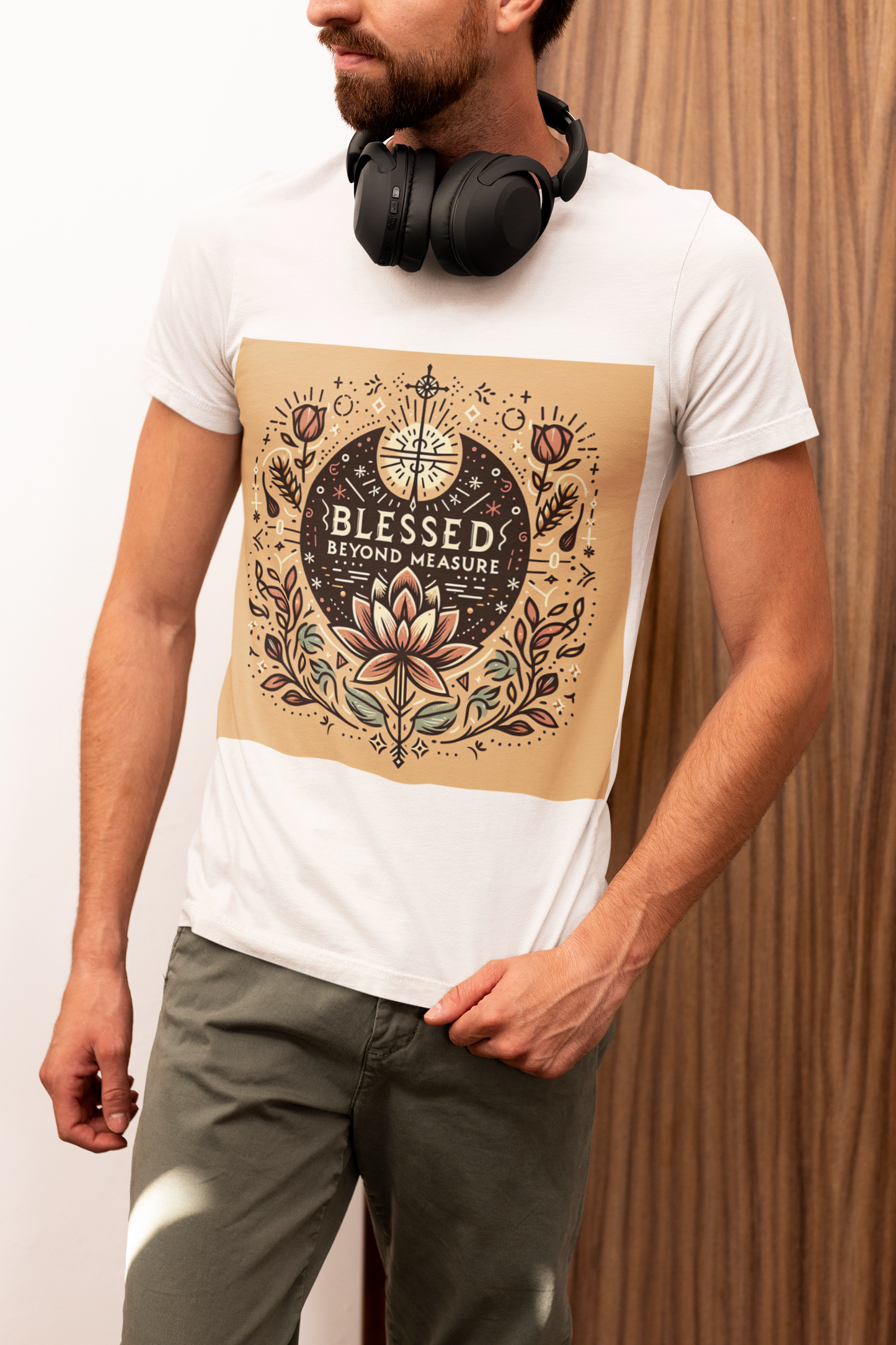 Blessed Beyond Measure T-shirt | Vintage Sunflower Faith Tee | Christian Women Gift | Spiritual Quote Shirt | Religious Clothing | Unisex