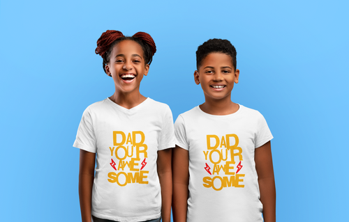 Dad You're Awesome | Kids Father's Day Gift | Children's Dad T-shirt | Father Daughter Son Gift | Best Dad Ever Design | Father's Day