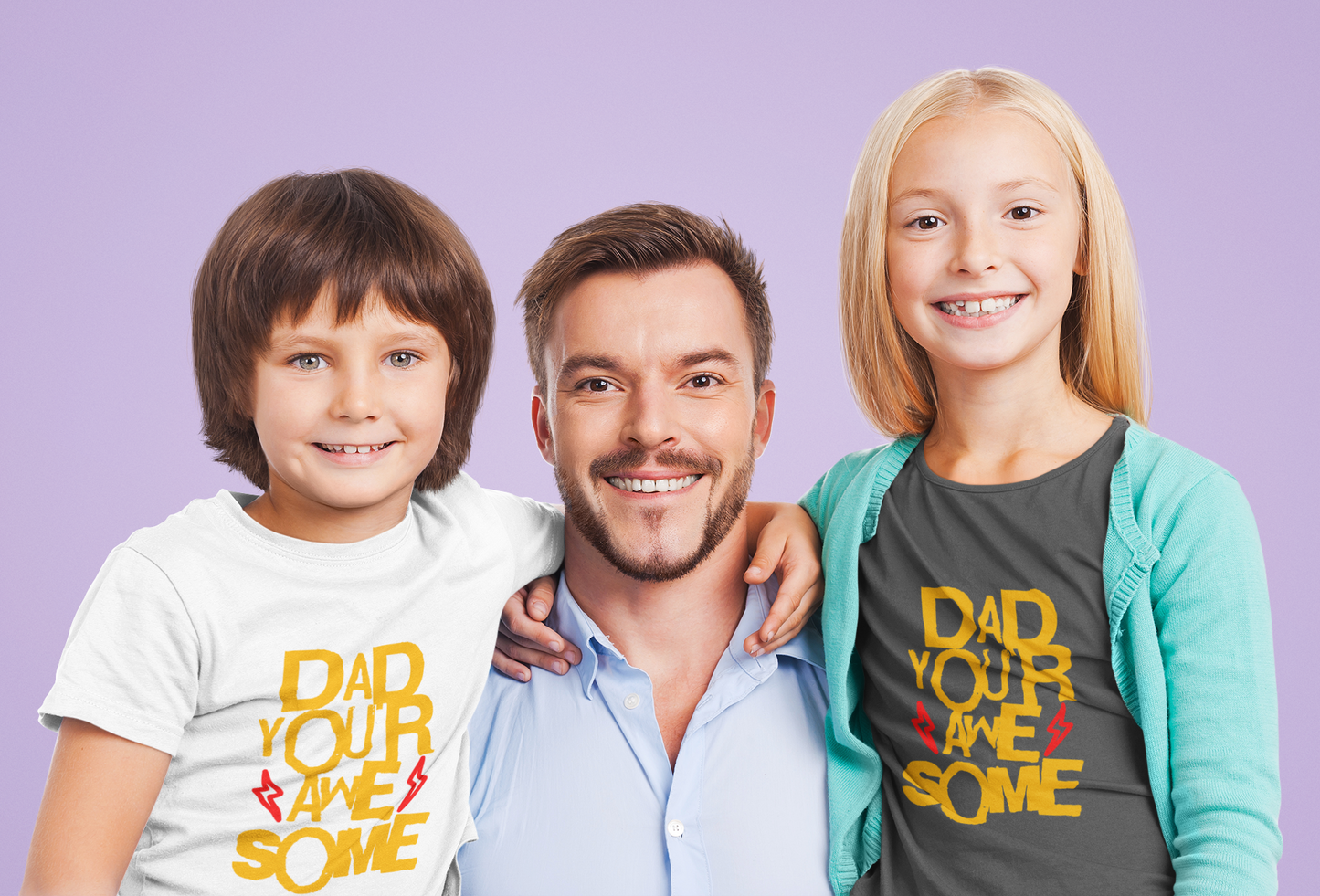 Dad You're Awesome | Kids Father's Day Gift | Children's Dad T-shirt | Father Daughter Son Gift | Best Dad Ever Design | Father's Day