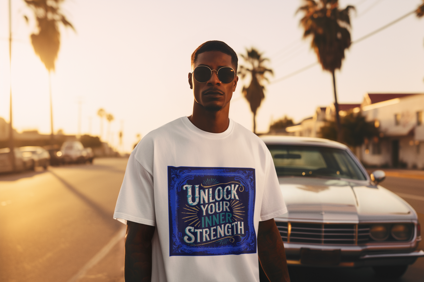Unlock Your Inner Strength | Motivational Quote T-shirt Design | Inspirational Typography | Positive Affirmation | Self Growth | Unisex