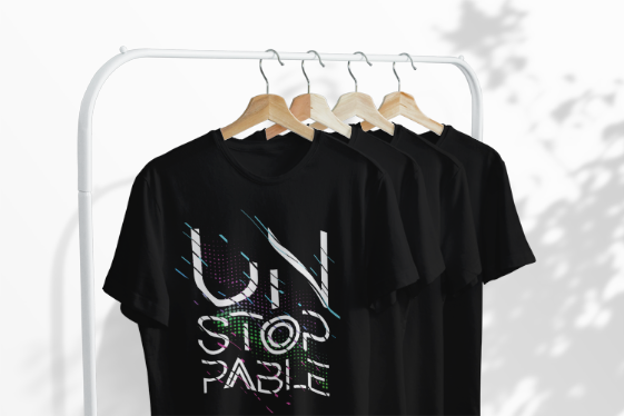 Unstoppable Cyberpunk T-Shirt | Futuristic Typography Design | Modern Motivational Tee | Tech Style Statement | Unisex Garment-Dyed T-shirt
