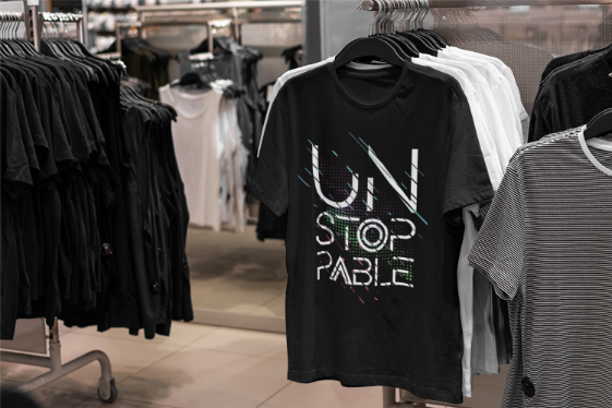 Unstoppable Cyberpunk T-Shirt | Futuristic Typography Design | Modern Motivational Tee | Tech Style Statement | Unisex Garment-Dyed T-shirt