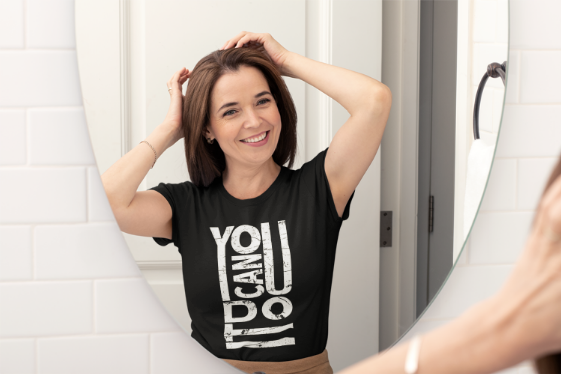 You Can Do It Motivation T-Shirt | Typography Design | Distressed Inspirational Quote | Empowerment Statement | Confidence Booster Tee
