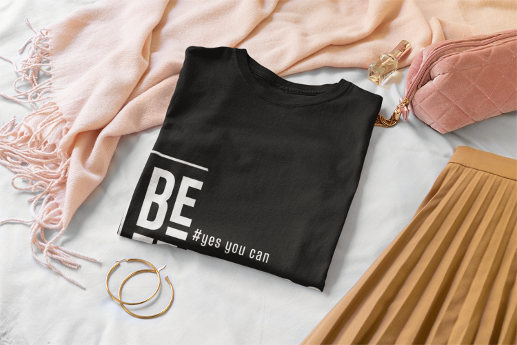 Be Fearless Be You T-Shirt | Motivational Quote Tee | Never Give Up Inspiration | Self Empowerment Gift | Modern Typography Design | Unisex