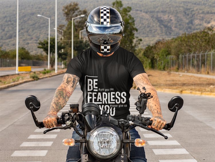 Be Fearless Be You T-Shirt | Motivational Quote Tee | Never Give Up Inspiration | Self Empowerment Gift | Modern Typography Design | Unisex