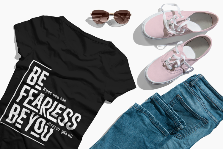 Be Fearless Be You T-Shirt | Motivational Quote Tee | Never Give Up Inspiration | Self Empowerment Gift | Modern Typography Design | Unisex