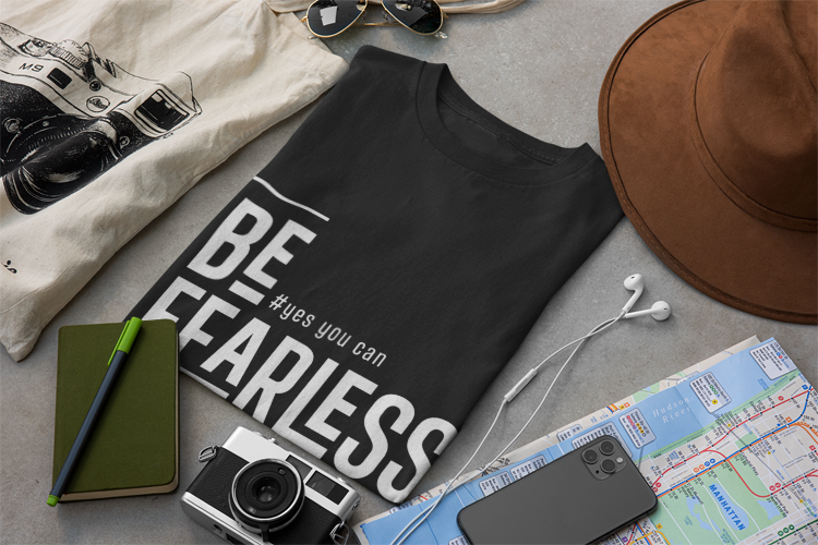 Be Fearless Be You T-Shirt | Motivational Quote Tee | Never Give Up Inspiration | Self Empowerment Gift | Modern Typography Design | Unisex