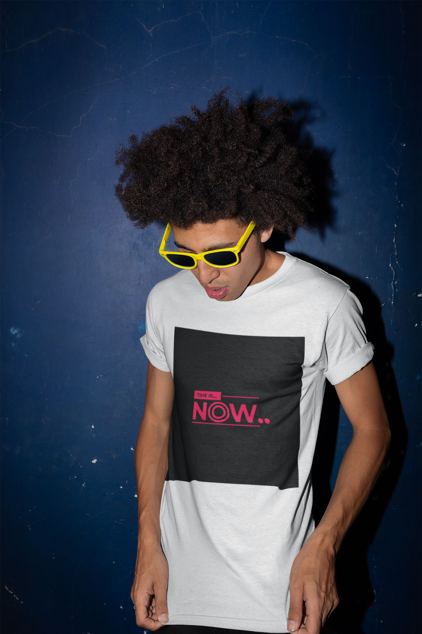 Time Is Now Motivational T-Shirt | Inspirational Quote Tee | Minimalist Red Design | Success Mindset | Empowerment Gift | Present Moment
