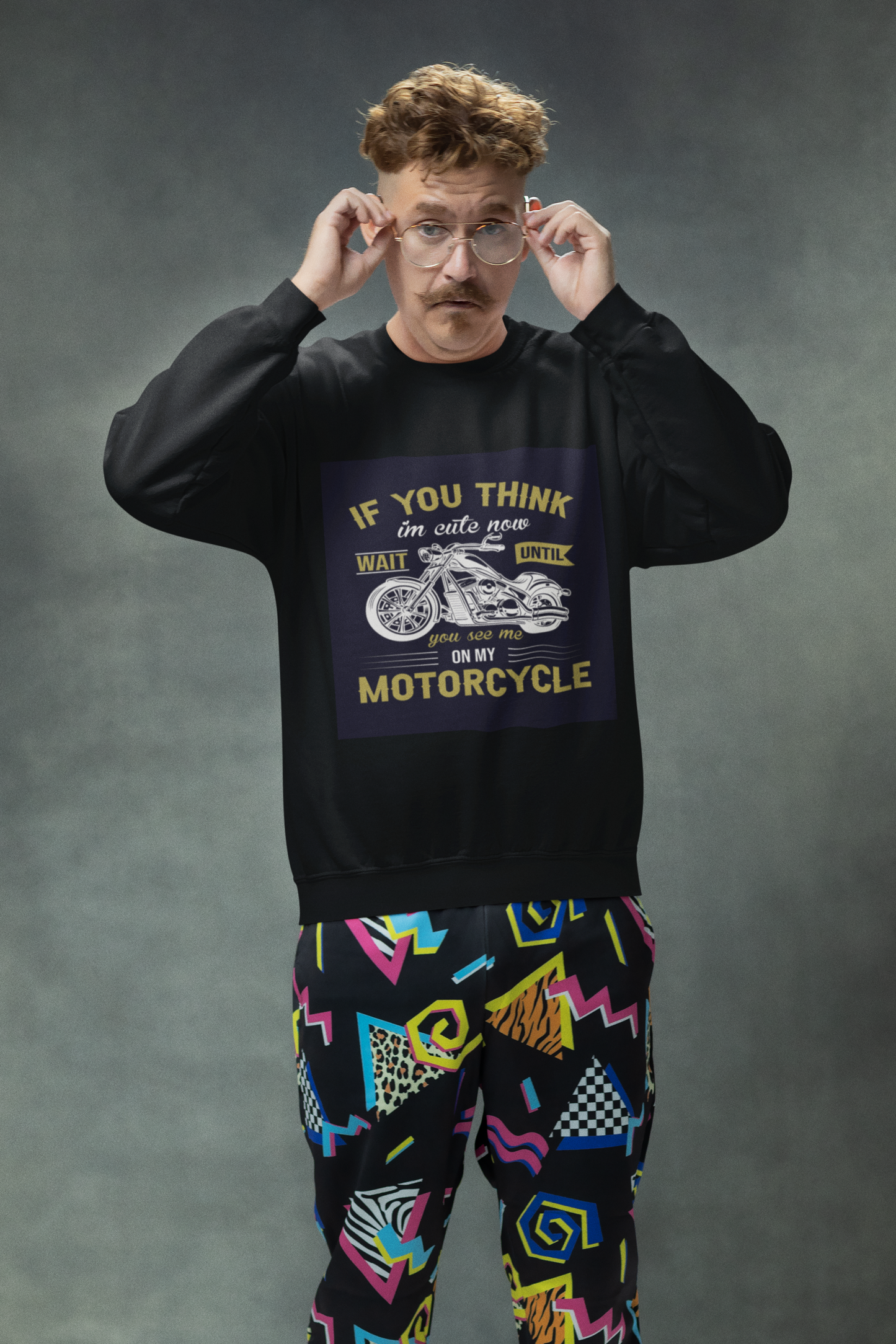 Motorcycle Biker T-Shirt | Funny Rider Quote | Chopper Enthusiast Gift | Biker Humor Tee | Unisex Heavy Blend™ Crewneck Sweatshirt