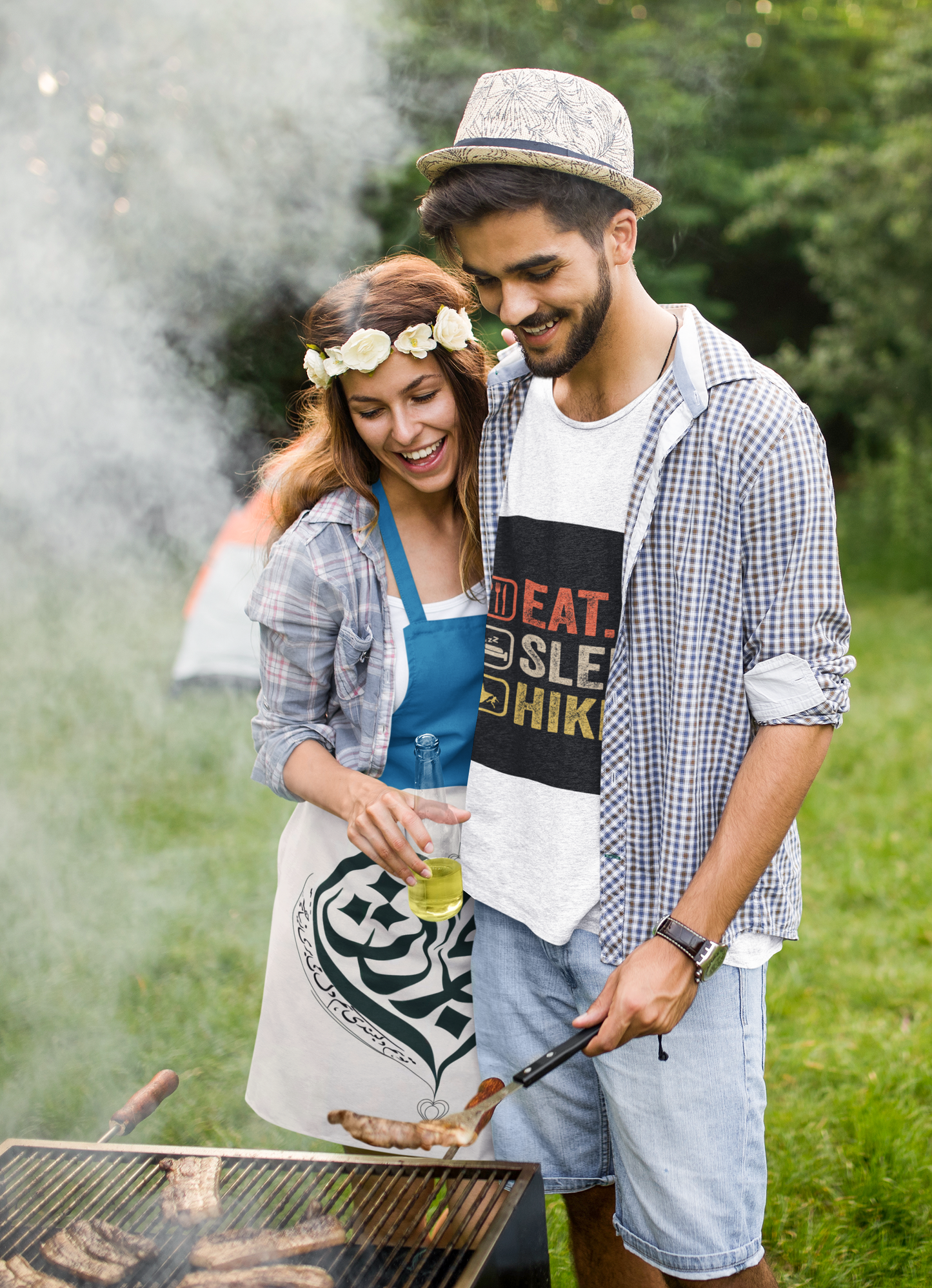 Eat Sleep Hike T-Shirt | Hiking Outdoor Adventure Tee | Mountain Climbing Gift | Nature Trail Wanderlust | Camping Lover Present |Unisex