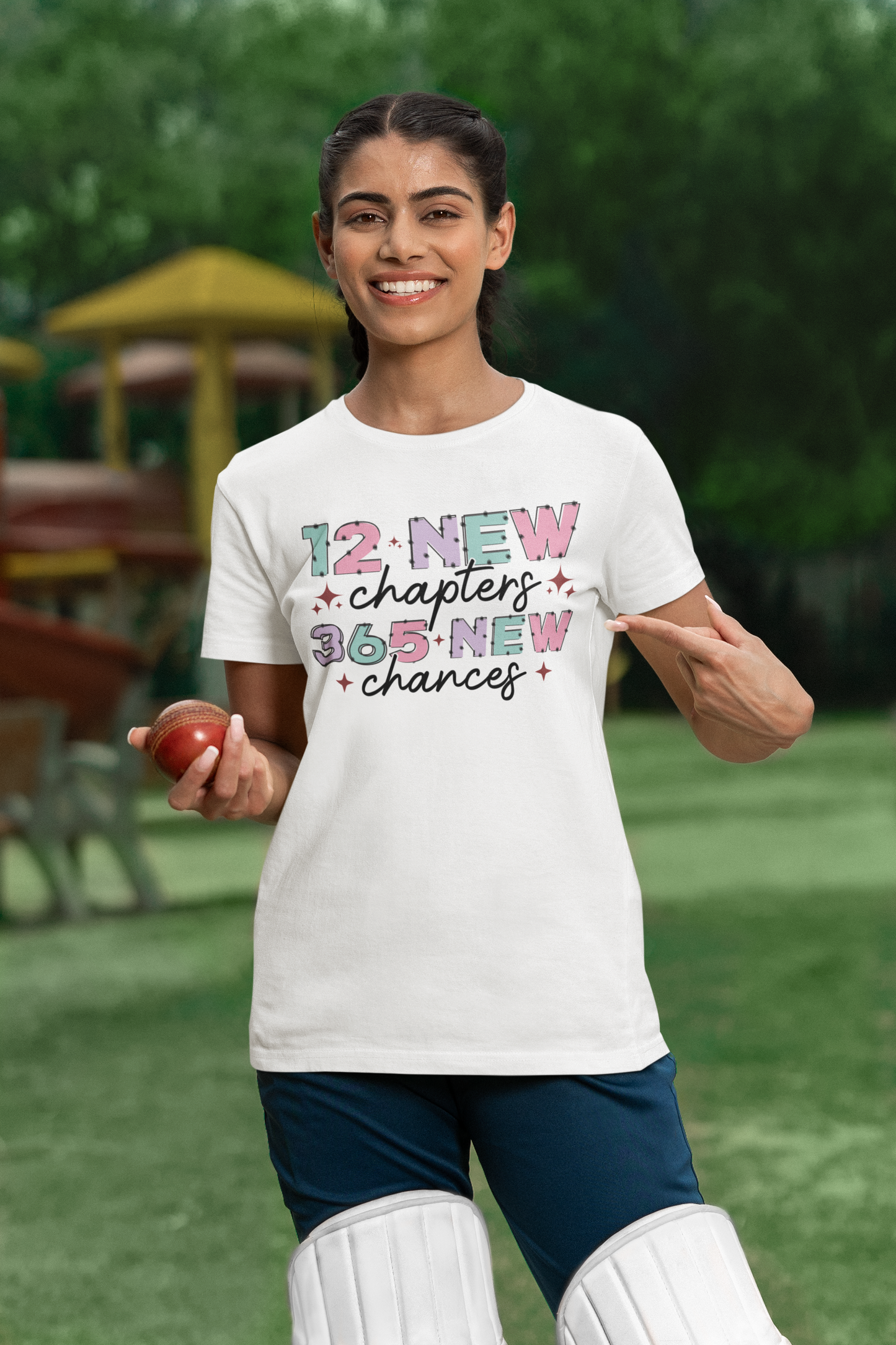 New Year | 12 New Chapters 365 New Chances | Motivational Quote Design | Timeless Style Shirt | Pastel Colors | Inspirational Design