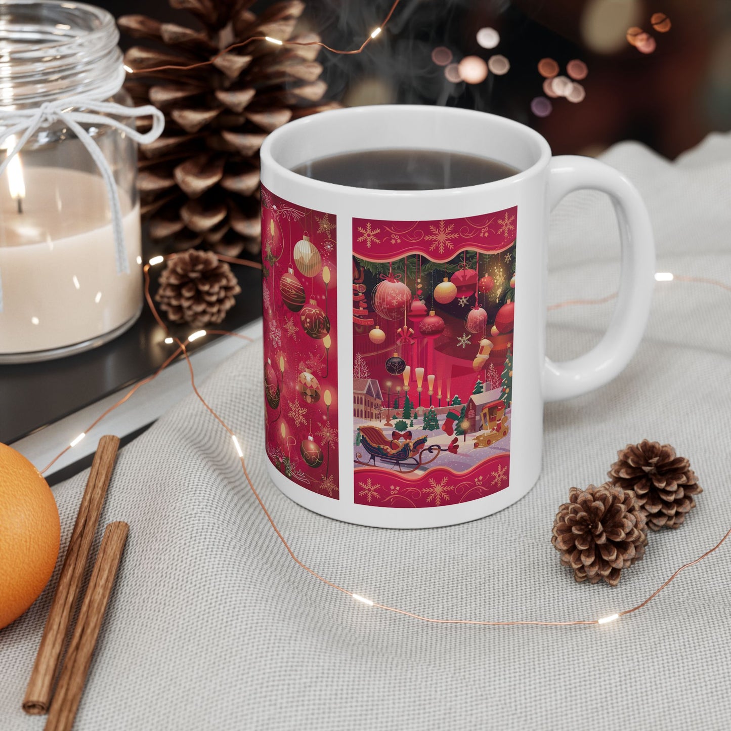 Christmas Village Mug | Holiday Magic Coffee Cup | Festive Winter Scene | Vintage Christmas Design | Christmas Mug | Christmas Lover Mug