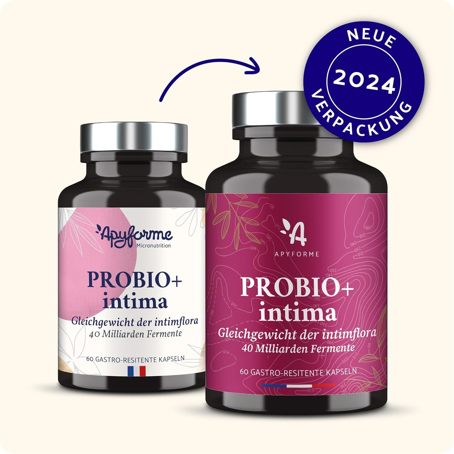 - Probiotika Für Frauen Intimflora - Bis Zu 40 Milliarden Kbe/Tag - 4 Lactobacillus-Stämme: Reuteri, Rhamnosus, Crispatus Und Acidophilus - 60 Magensaftresistente Kapseln - Probio+ Intima