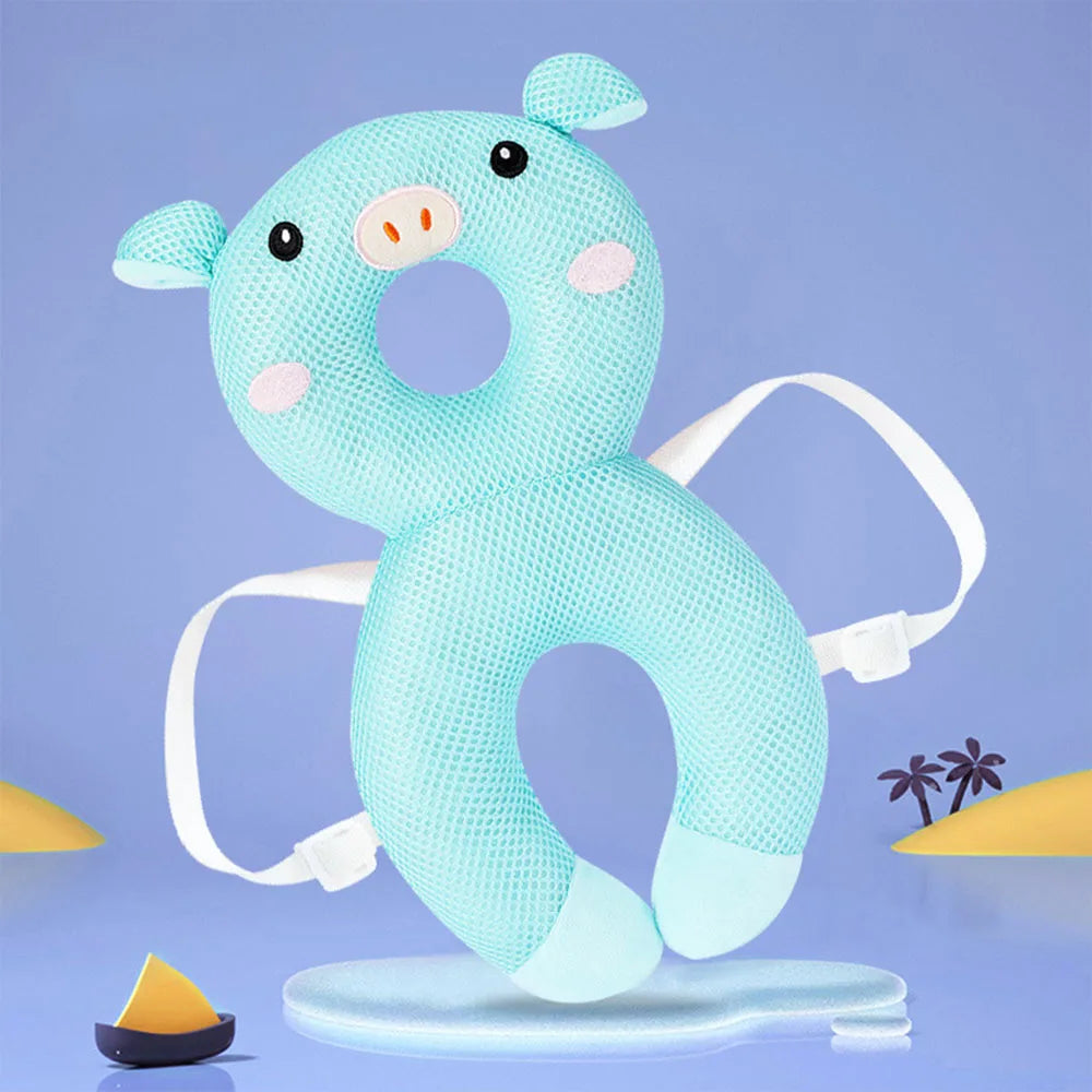 Toddler Head Protection Cushion Backpack - Adjustable Infant Safety Gear for Baby Walkers