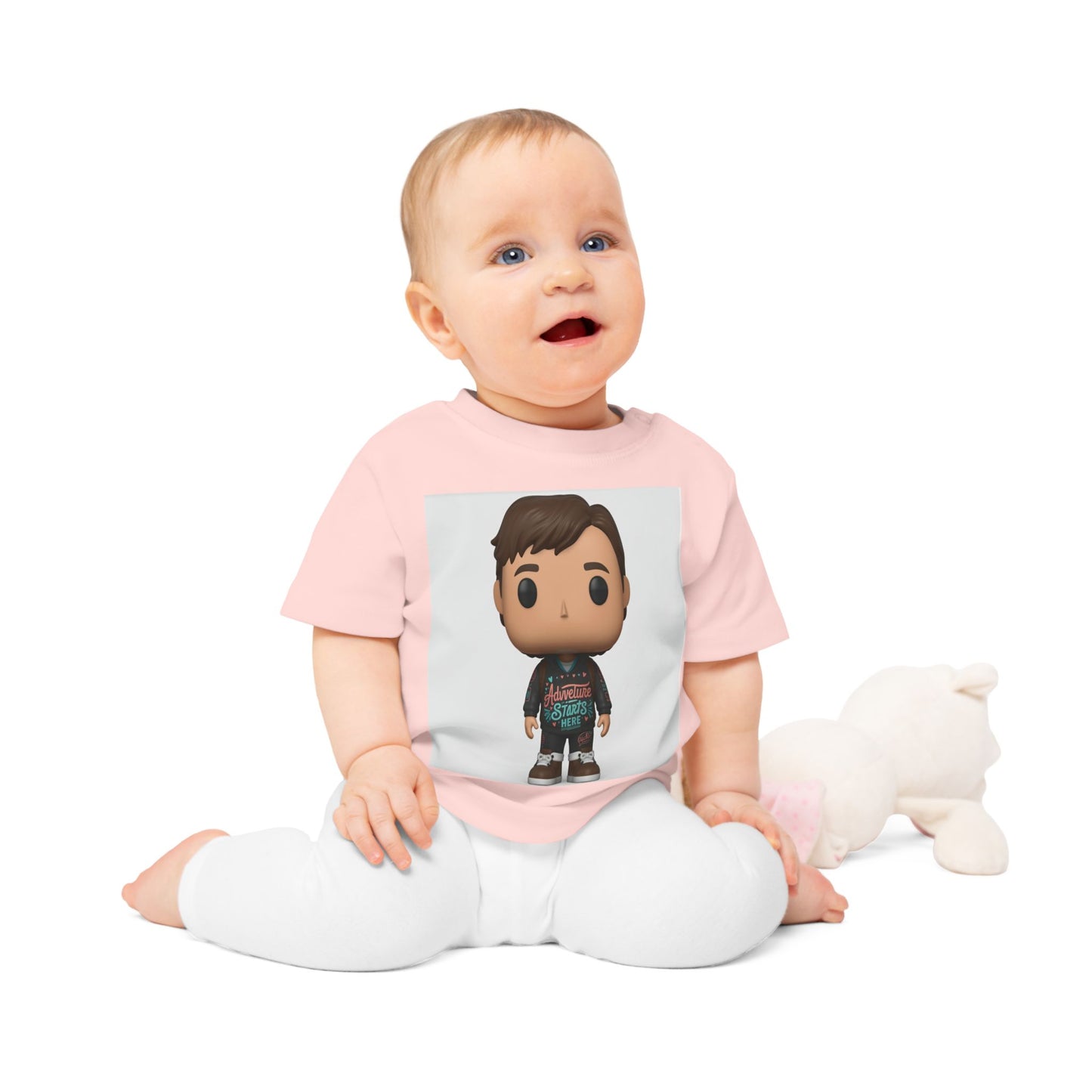 Adventure Starts Here Kids T-shirt | Cute Pop Art Character Design | Children's Adventure Quote | Boys Travel Tee | Inspirational Youth