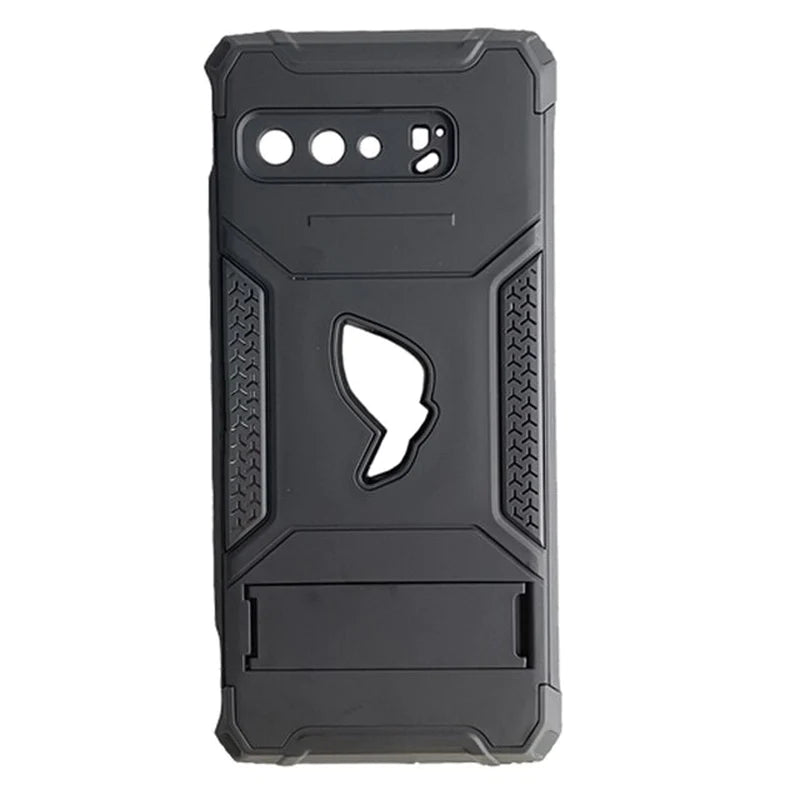 ZSHOW Armour Case for ASUS ROG Phone 3 Case Air Trigger Compatible with Kickstand and Dust Plug Military Grade Drop Protection