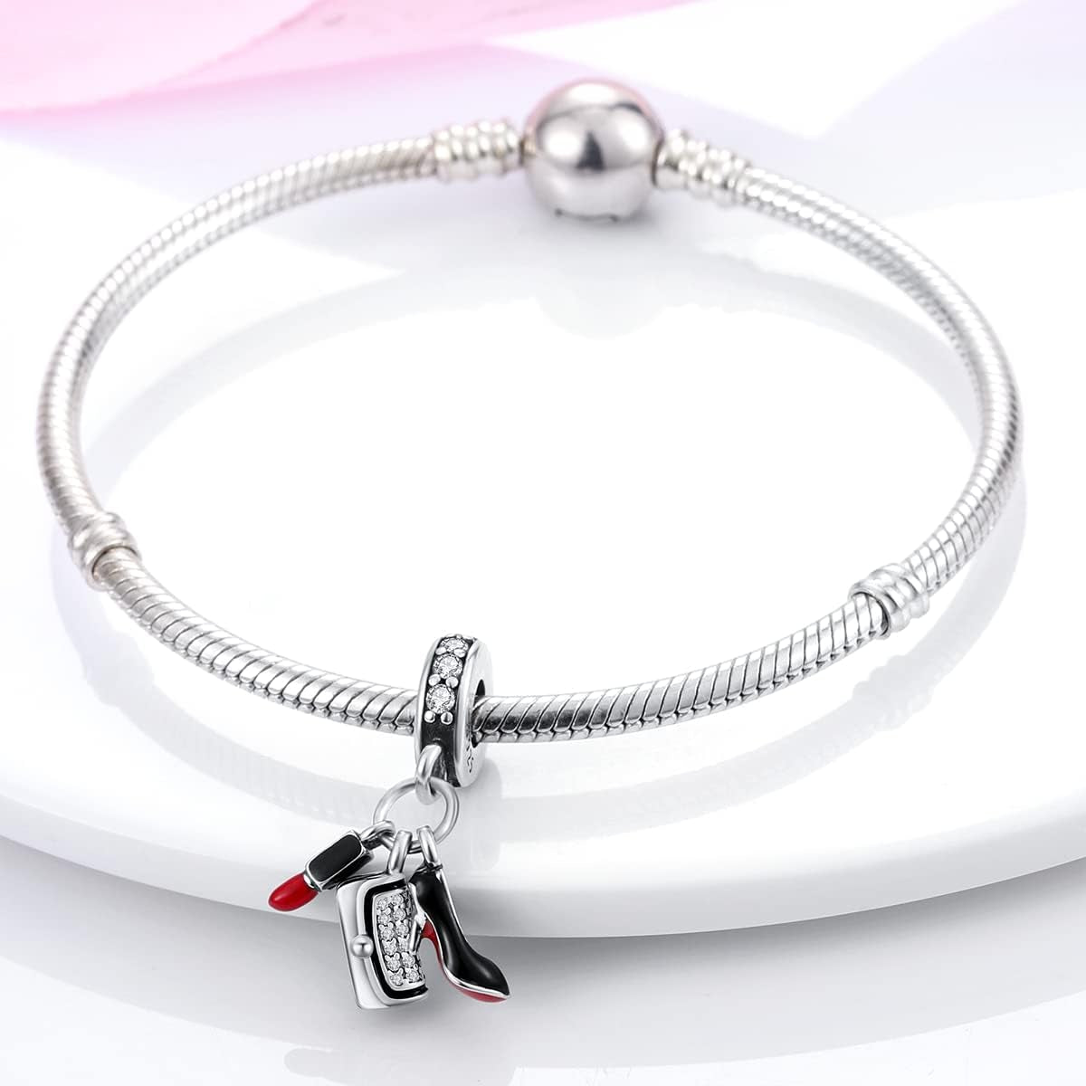 MULA 925 Silber Charms Anhänger für Armbänder - Ideal für Europäische Armbänder & Halsketten für Frauen