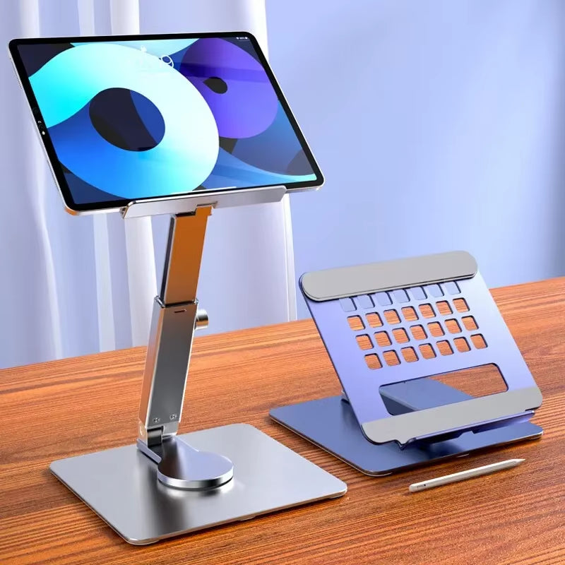 Universal Aluminum Alloy Portable Tablet Holder for Ipad Air Pro Mini Tablet Stand Mount Adjustable Flexible Mobile Phone Stand