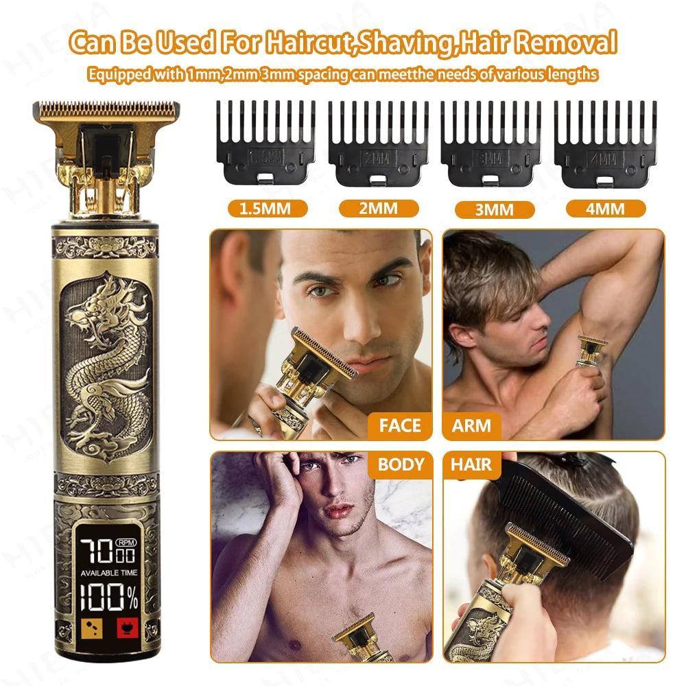 T9 USB Electric Hair Cutting Machine Rechargeable New Hair Clipper Man Shaver Trimmer for Men Barber Professional Beard Trimmer