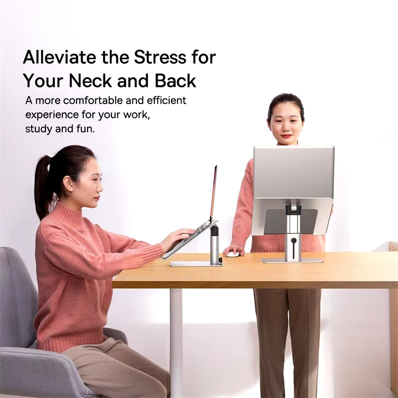 Laptop Stand Holder for PC Macbook Air Pro Aluminum Alloy Foldable Vertical Notebook Stand Laptop Support Laptop Stand