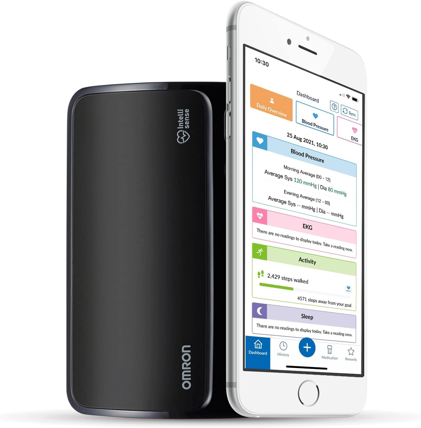 OMRON EVOLV Automatisches Oberarm-Blutdruckmessgerät Ohne Kabel, Klinisch Validiert, Auch Für Schwangere, Mit Kostenloser Gesundheits-App, AKTION: Jetzt 6 Monate OMRON Connect Premium Gratis