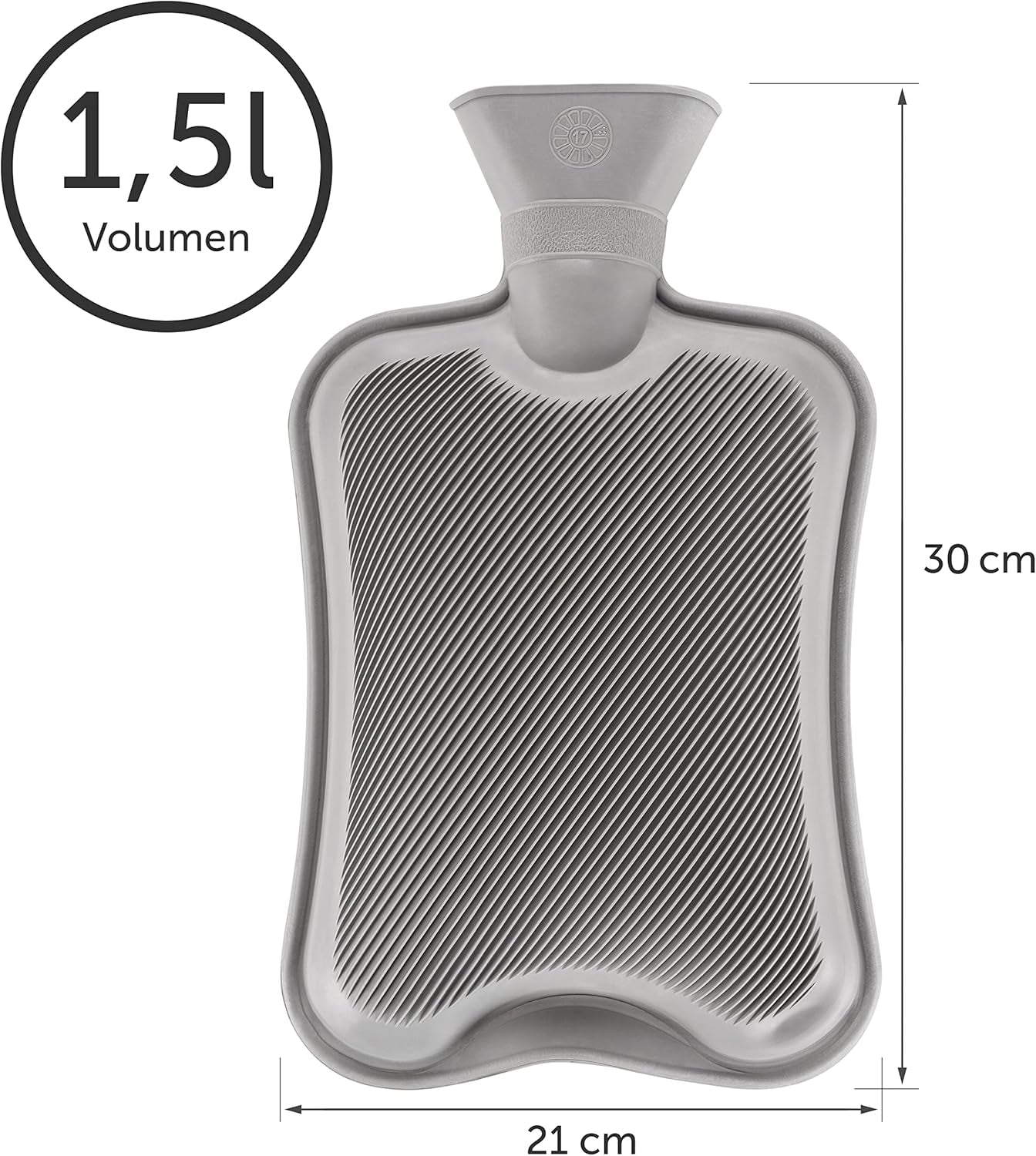 Luxurious Eco-Friendly Blumtal Premium Hot Water Bottle with Soft Fleece Cover - Leak-Proof Comfort in Elegant Green