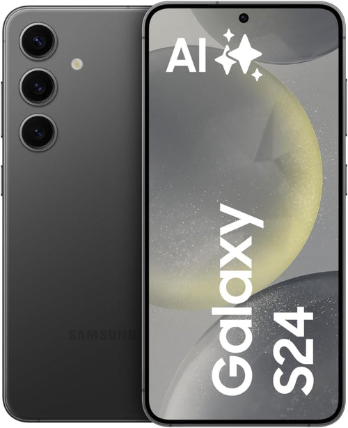 Samsung Galaxy S24 AI Smartphone, Android-Handy Ohne Vertrag, 8 GB RAM, 256 GB Speicher, 50-Mp-Kamera, Lange Akkulaufzeit, Onyx Black, 3 Jahre Herstellergarantie