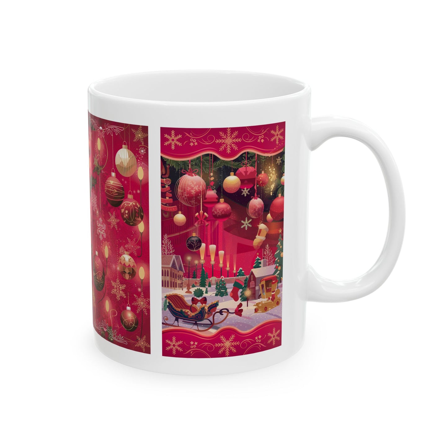 Christmas Village Mug | Holiday Magic Coffee Cup | Festive Winter Scene | Vintage Christmas Design | Christmas Mug | Christmas Lover Mug