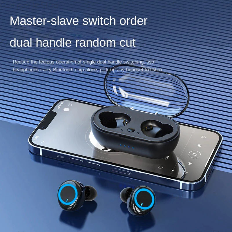 Y50 Bluetooth Headset TWS Binaural in Ear 5.0 Touch Intelligent Noise Reduction Stereo Wireless Sports Headset