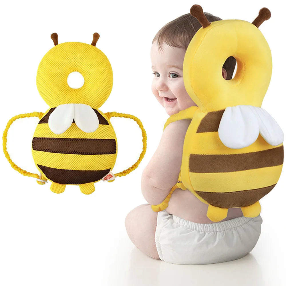Toddler Head Protection Cushion Backpack - Adjustable Infant Safety Gear for Baby Walkers