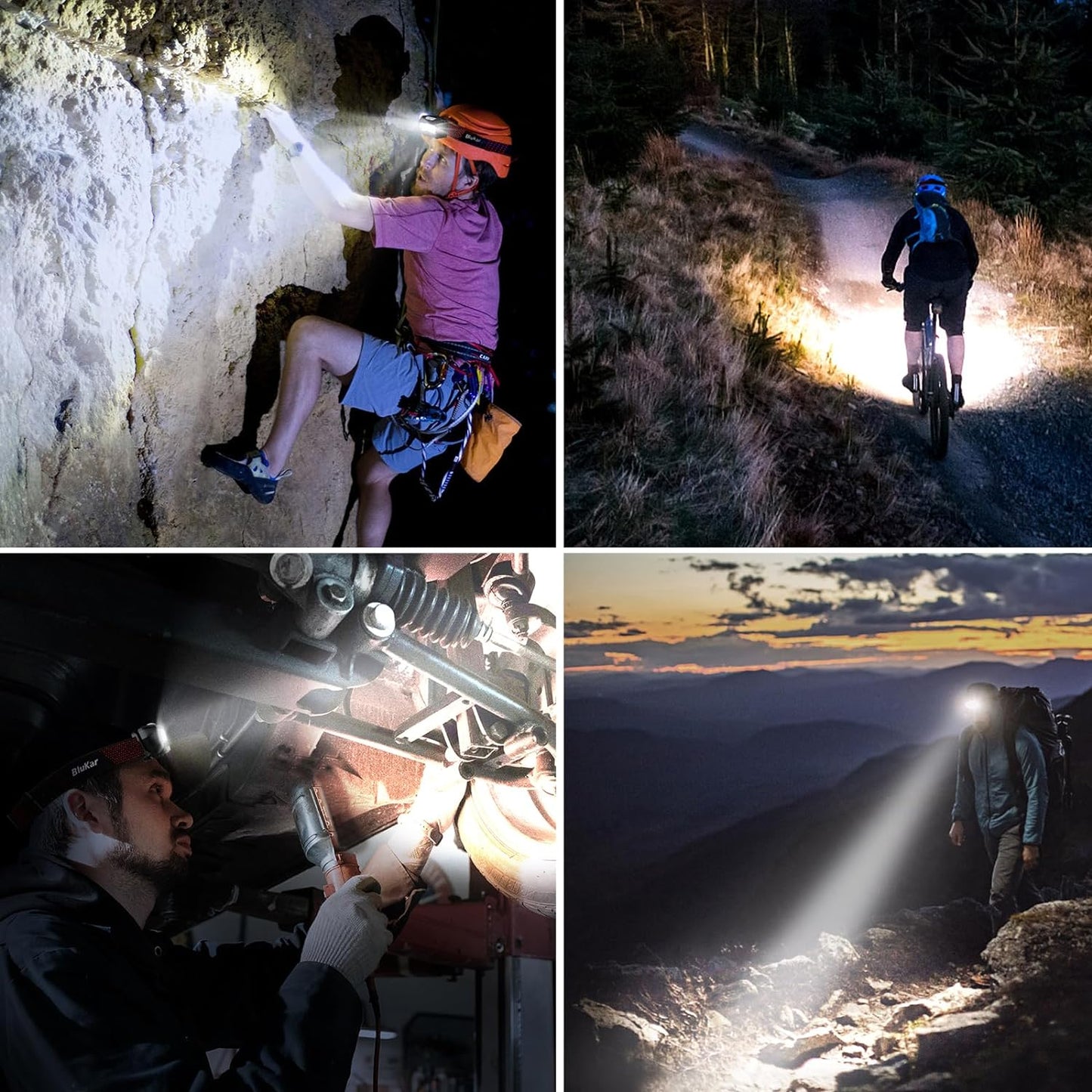 LED Stirnlampe Wiederaufladbar, Superhell 2000 Lumen Stufenlos Dimmbar Kopflampe Mit 8 Lichtmodi, Sensor Und Rotlicht, Leichtgewichtig Wasserdichte Mini Stirnlampe Für Campen, Angeln Usw.