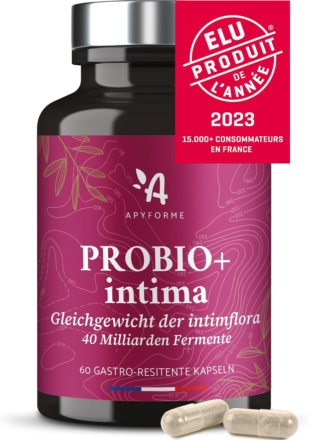 - Probiotika Für Frauen Intimflora - Bis Zu 40 Milliarden Kbe/Tag - 4 Lactobacillus-Stämme: Reuteri, Rhamnosus, Crispatus Und Acidophilus - 60 Magensaftresistente Kapseln - Probio+ Intima