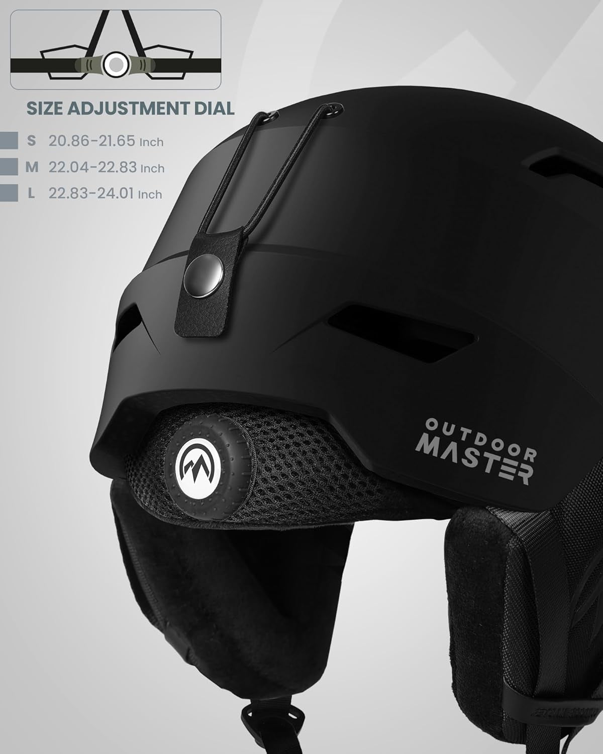 Outdoormaster Skihelm-Set: Premium Snowboard-Helm mit Brille für Erwachsene - 12 Belüftungsöffnungen für optimalen Komfort - Ideal für Männer, Frauen und Jugendliche